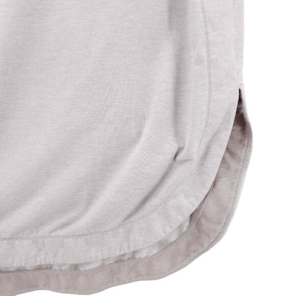 ATHLETA Uptempo Heather Pink Mauve Hoodie Rounded Hem Drawstring SMALL - Picture 3 of 10